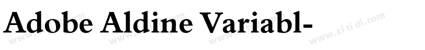 Adobe Aldine Variabl字体转换